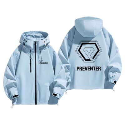 连帽秋冬新款宽松防风冲锋衣