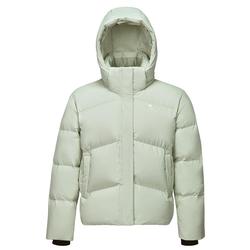 骆驼女装绿色短款羽绒服