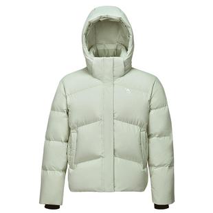 骆驼女装绿色短款羽绒服2025秋冬户外保暖百搭面包服时尚女式外套