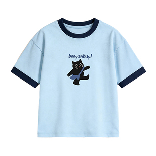 女童短袖t恤夏季新款儿童上衣大童薄款打底衫青少年洋气白色童装