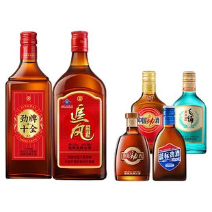 劲牌十全酒追风八珍酒500ml草本酒125ml 38度125ml食字号劲酒组合