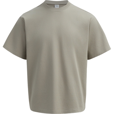 本来BENLAI男士褶皱肌理感宽松短袖T恤上衣2026春季新款BRL460010