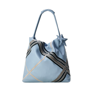 ECODAY软纹包女2026新款大容量手提单肩包休闲通勤女包摩卡棕大包