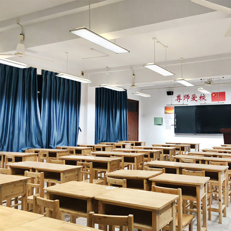 国标教室防眩格栅黑板吊杆灯学校幼儿园学生护眼办公室图书馆吊灯