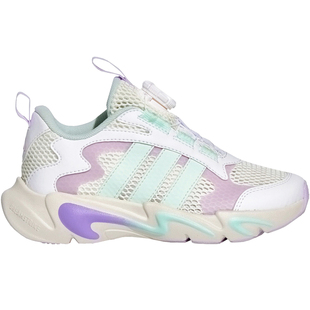【自营】阿迪达斯女童旋钮运动鞋26夏季新款网面运动跑步鞋KI1857
