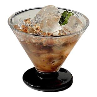 ins风三角杯薄款果汁杯美式咖啡杯阔口杯子香槟杯饮品杯玻璃杯