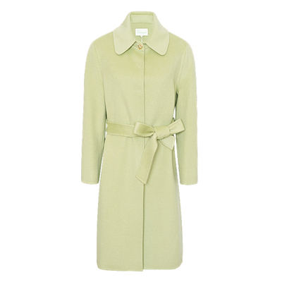 JESSIE减龄娃娃领中长款毛呢外套