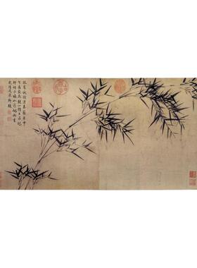 高清艺术喷绘画芯宣纸绢布卷轴画