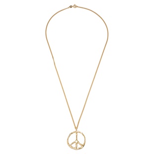 FACETASM x Vibe Harsløf  联名反战手工18K镀金设计感吊坠项链