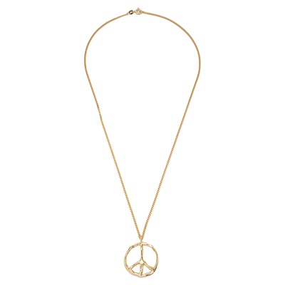 FACETASM x Vibe Harsløf  联名反战手工18K镀金设计感吊坠项链