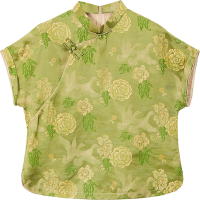 专柜同款花罗香云纱真丝上衣新款