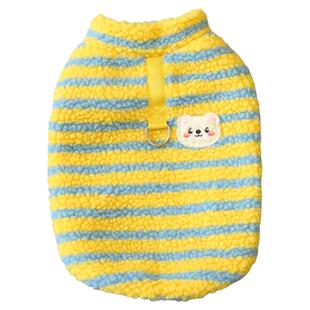 狗狗衣服秋冬羊羔绒彩条保暖绒衣猫咪宠物衣服秋季比熊泰迪狗衣服