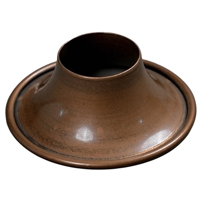 紫铜漏斗形投茶器茶叶铜器