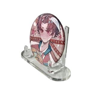 吧唧展示支架谷美亚克力小卡支架托徽章立牌谷子卡框底座透明