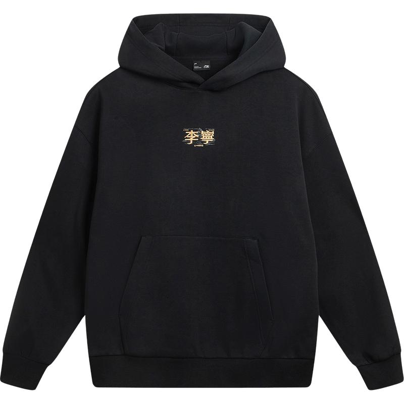 李宁情侣美式复古连帽卫衣