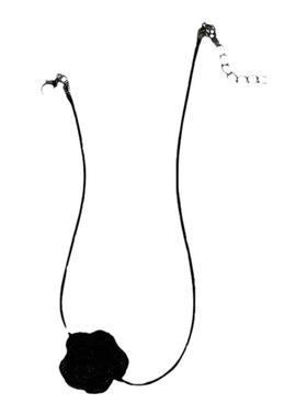 黑白极简风 小细绳花朵性感choker锁骨链 百搭配饰项链 颈圈