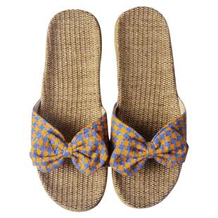 外穿亚麻拖鞋增高棉麻手工编织凉拖鞋复古风高级感家居家室内家用