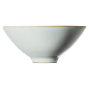 雅瓷汝窑龙井杯冰裂釉品茗杯功夫茶杯天青色开片斗笠杯单只主人杯