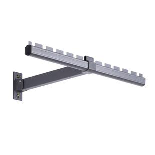 侧装晾衣架折叠卧室飘窗家用阳台凉衣神器打孔固定窗户侧装晾衣杆