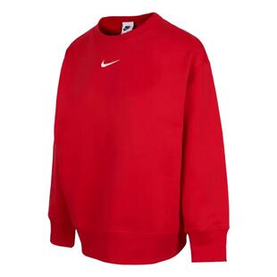 耐克Nike女款卫衣冬季时尚Oversize风加绒圆领运动衫 FZ4271-657