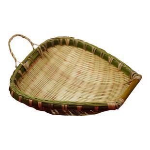 老疯杨手工竹编竹制品竹编制品竹编筲箕厨房家用淘米沥水晾晒装饰