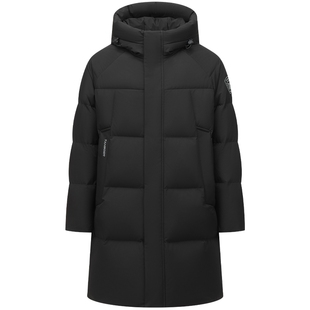 坦博尔冬季女士经典H版型中长妈妈款羽绒服遮肉显瘦加厚保暖外套