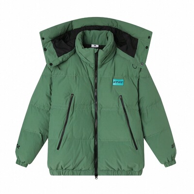 KEYNOTE海胆潮连帽可拆卸羽绒服