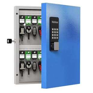 WeHere智能壁挂钥匙箱远程授权开锁蓝牙动态密码开锁公司钥匙管理