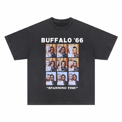 Buffalo'66短袖T恤水牛城电影流氓本色大头贴复古水洗情侣男女INS
