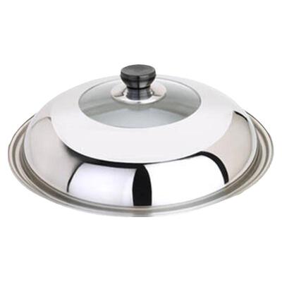 锅盖加厚可视不锈钢耐摔24-38cm