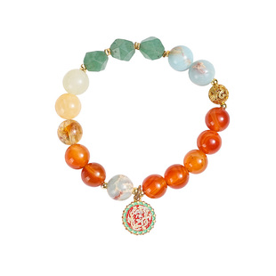 敦煌研究院好运系列手串 文玩水晶手串女生日礼物送闺蜜招财纳福