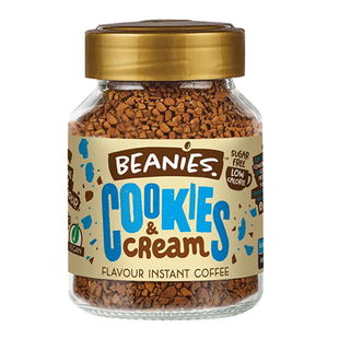 Beanies贝尼诗奶油曲奇风味速溶咖啡拿铁减燃正品旗舰店0脂无糖