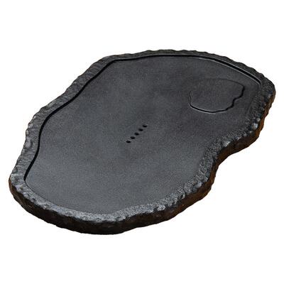 不规则轻奢天然石材大中小号茶台家用乌金原石整版排水式茶盘套装