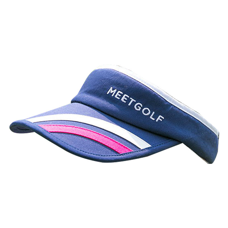 MEETGOLF高尔夫女士运动球帽无顶帽子宝蓝色遮阳帽