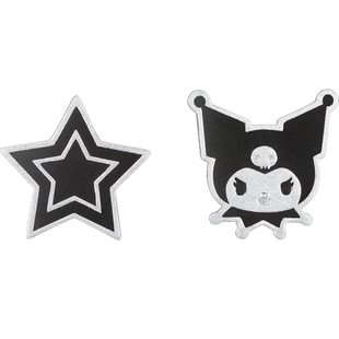 潮宏基三丽鸥酷洛米s925银耳钉银不对称饰耳饰库洛米妇女节礼物女