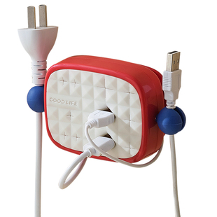 插头固定器墙上电源线墙面贴固线夹桌面网线数据线整理收纳理线器