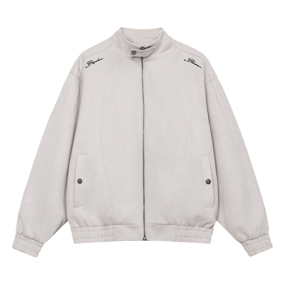 BIPOLAR麂皮解构立领夹克