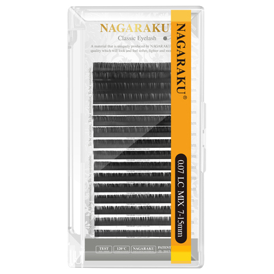 nagaraku嫁接睫毛单根圆毛欧美lc