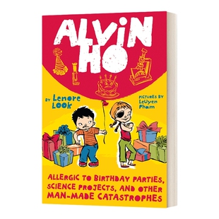 英文原版 Alvin Ho Allergic to Birthday Parties 胆小鬼阿文3 英文版 进口英语原版书籍