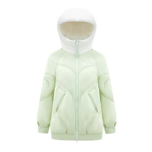 波司登奥莱冬季女短款轻暖环保小个子羽绒服宽松可爱连帽多巴胺