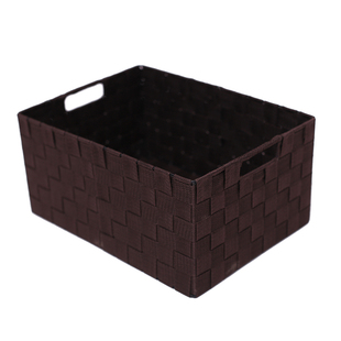 可定制编织收纳筐带盖衣柜衣服整理箱桌面玩具零食储物盒学生书箱