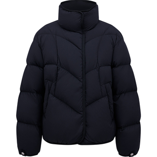 LINC金羽杰2025年冬季新款羽绒服立领廓形短款鹅绒羽绒服女1229G