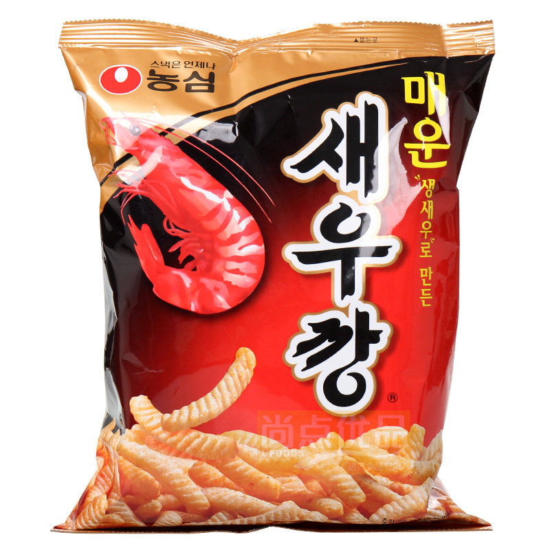 韩国进口农心辣味香酥脆90g虾条