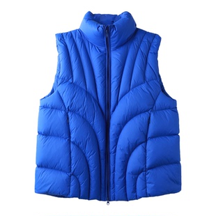 PENNYPENG防弹背心秋冬新款马吉拉廓形造型感立领宽松鹅绒马甲