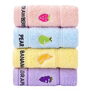 纯棉儿童巾手巾正品艾菲恒立纱布婴洗脸孕产妇专用月子4条