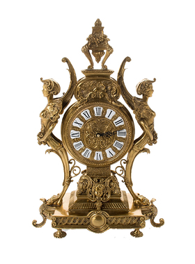 全铜时钟陶瓷烛台玄关壁炉客厅