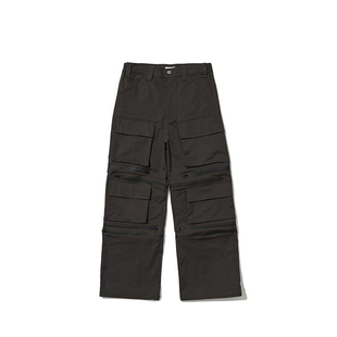 四季GLOBALVALLY多功能拉链尼龙工装裤 ZIPPER NYLON CARGO PANTS