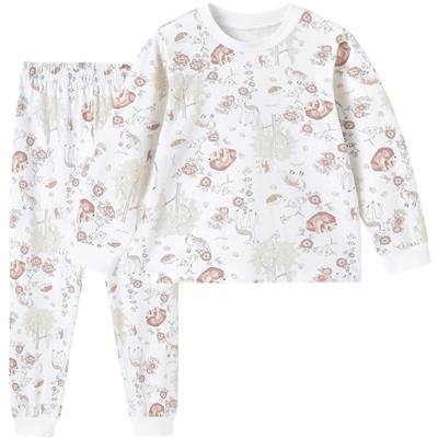 英氏纯棉家居春秋乳木果睡衣