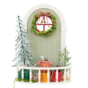 阿楹 洞洞板装饰小屋摆件盲盒娃屋微观造景圣诞树家居墙挂置物架