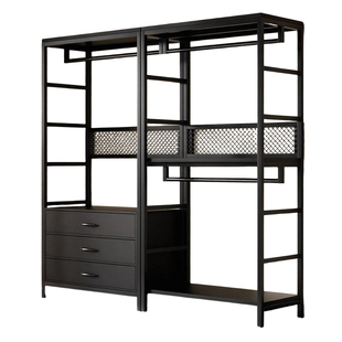 开放式衣柜衣帽架卧室落地挂衣架置物架衣帽间衣架子组合衣服货架